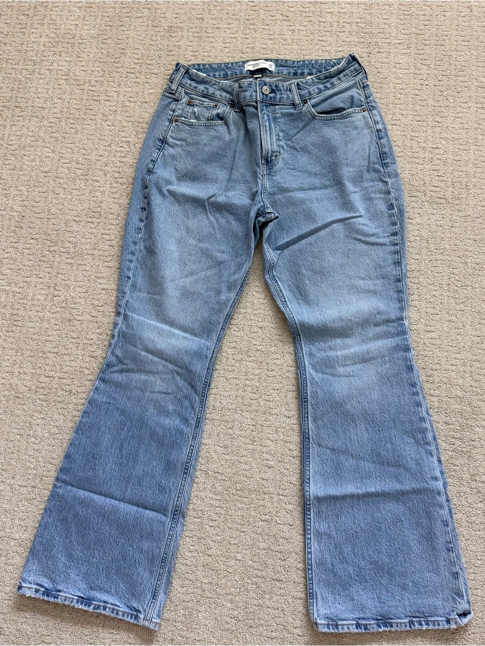 Abercrombie & Fitch Light Blue Boot Cut Jeans - Picture 1 of 3